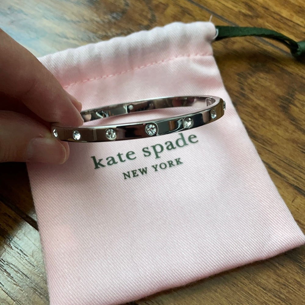 Kate Spade silver and rhinestone bracelet